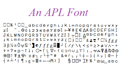 APL Font